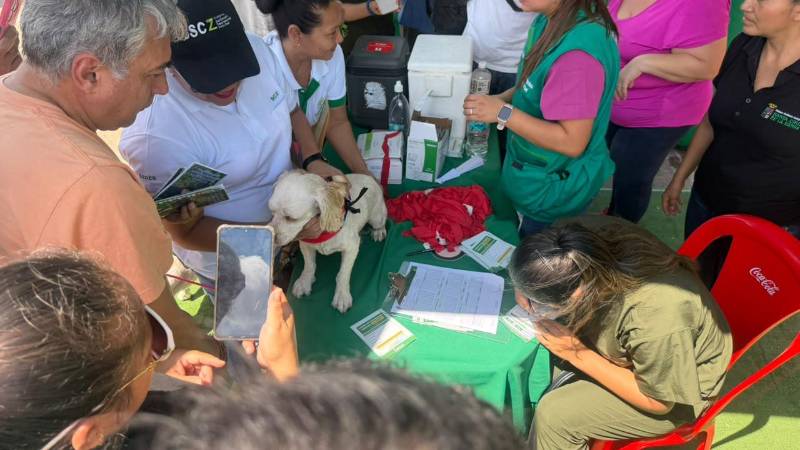Vacunación en Santa Cruz.