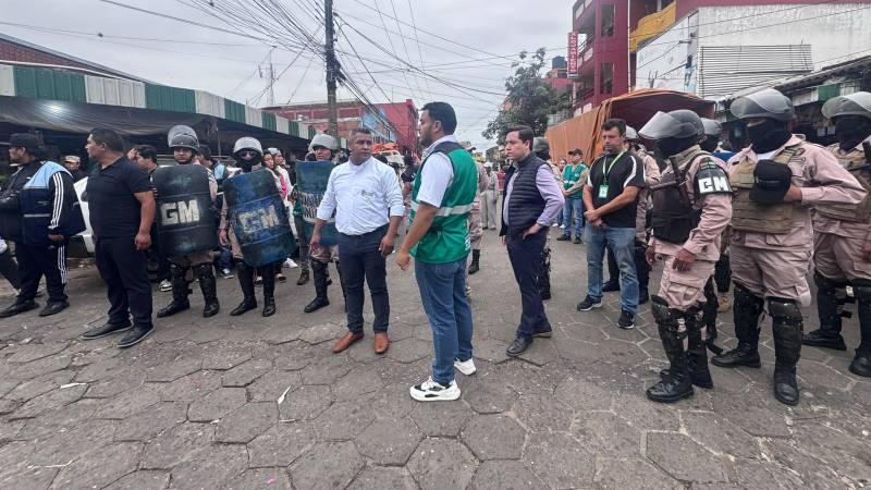 Alcaldía en el mercado antiguo Los Pozos 