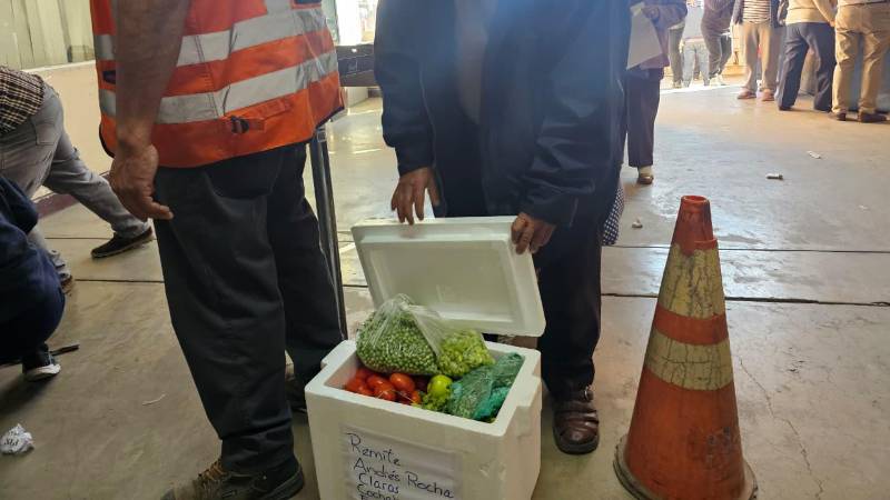 Familiares envían verduras a La Paz 