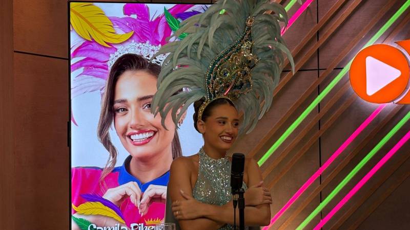 Camila I en el Streaming de Unitel. 