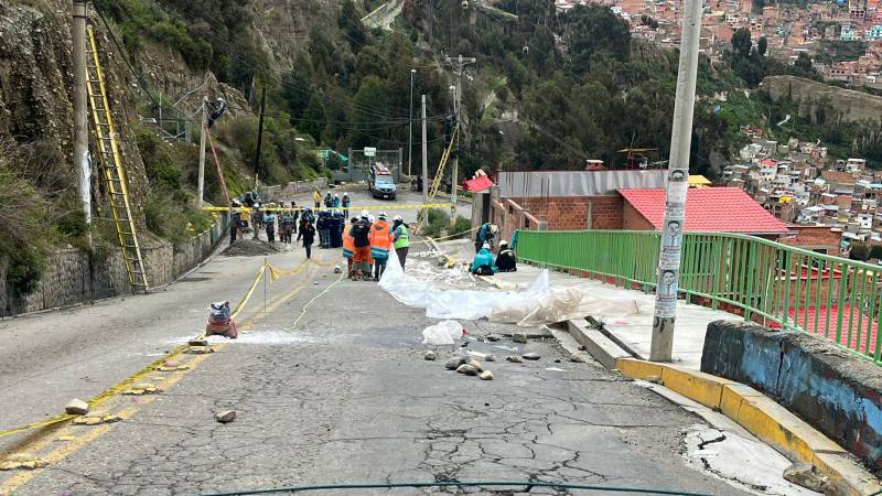 La avenida terminó intransitable 