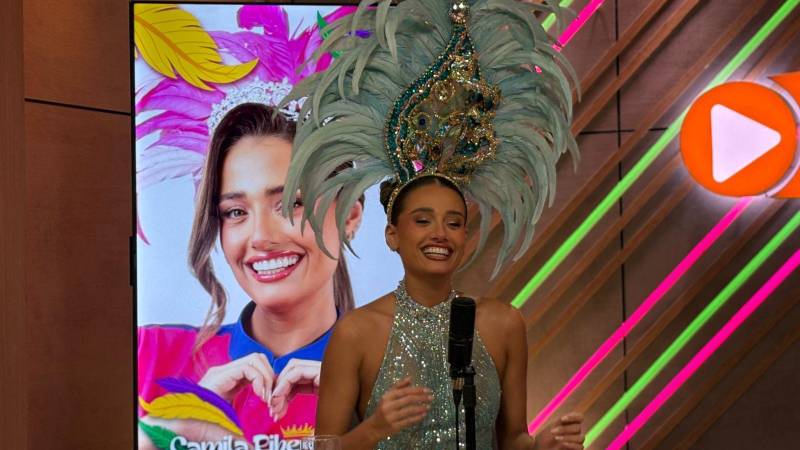 Camila I en el Streaming de Unitel. 