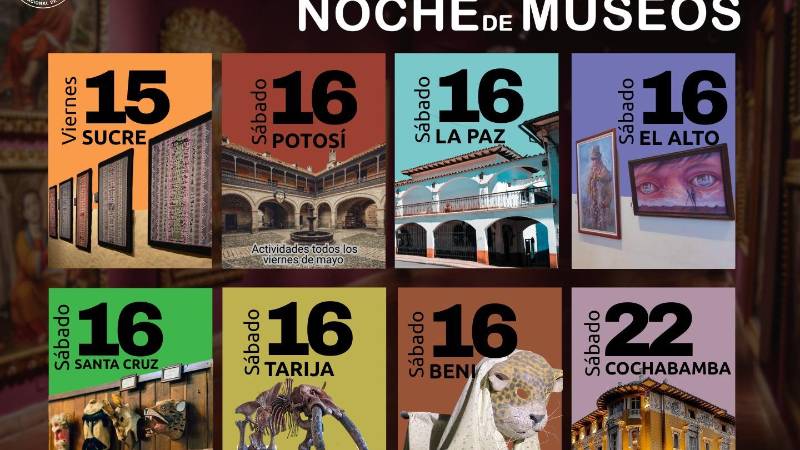 La Larga Noche de Museos llega a 8 ciudades de Bolivia 