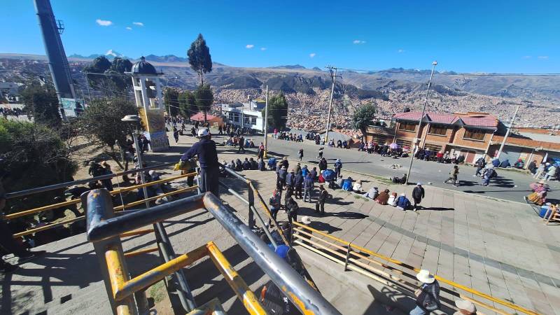 El Alto sin circulación vehicular 