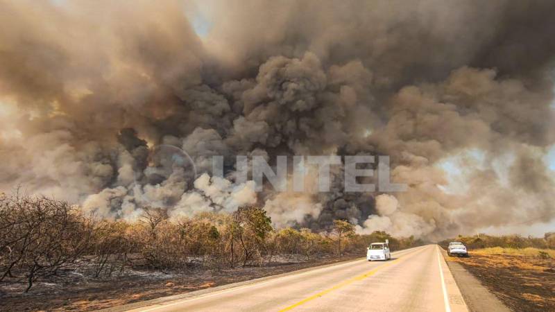 Incendios en Roboré. 