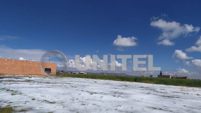 Así quedaron las comunidades luego de la granizada.