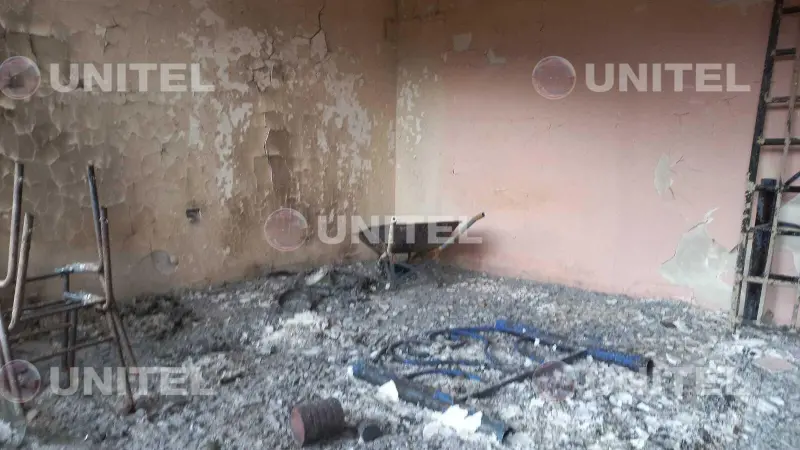 La vivienda del hombre fue quemada.