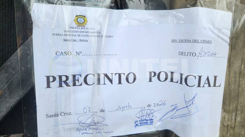 La Policía precintó el lugar y realizar las investigaciones por el delito de asesinato.