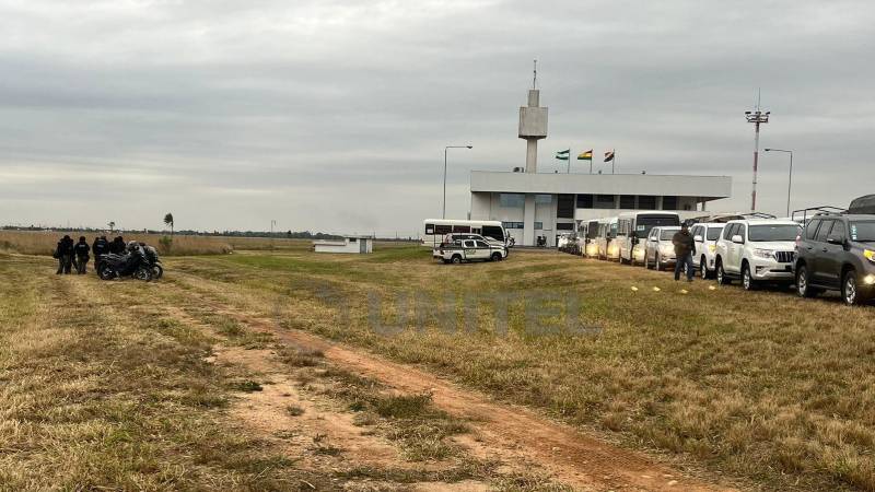 El simulacro se extendió hasta el aeropuerto Viru Viru