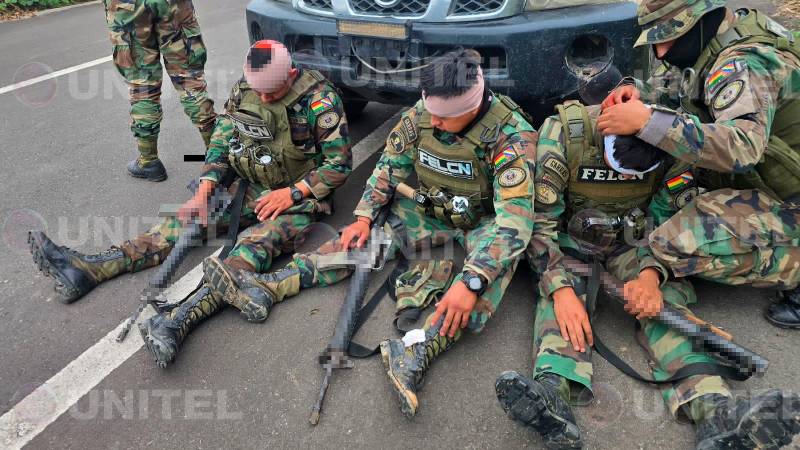 Policías heridos durante la emboscada