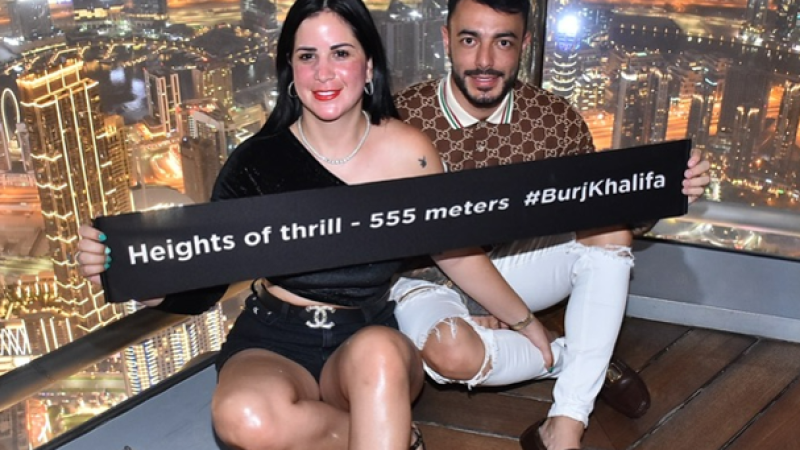 Marset y su esposa en Dubai