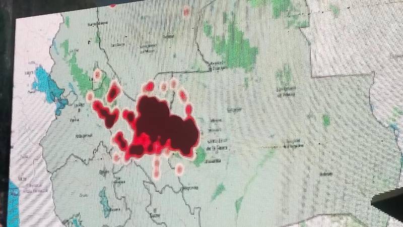 Mapa mostrado dentro del informe