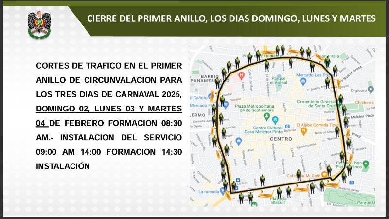 Restrigirán los accesos del primer anillo.