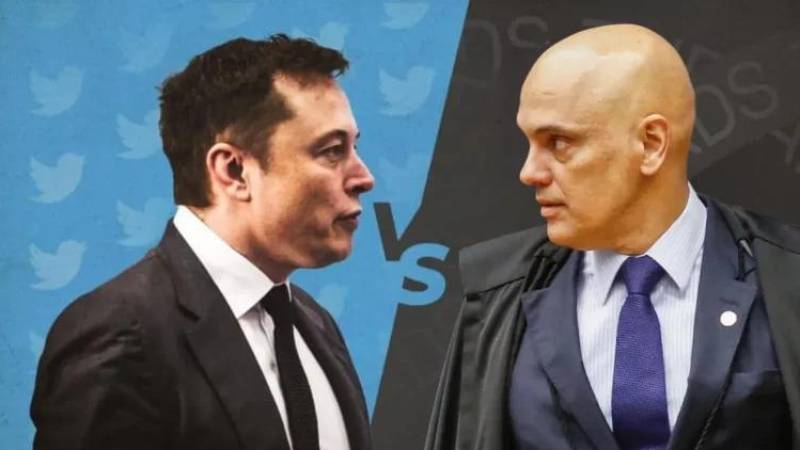 Elon Musk y el magistrado De Moraes 