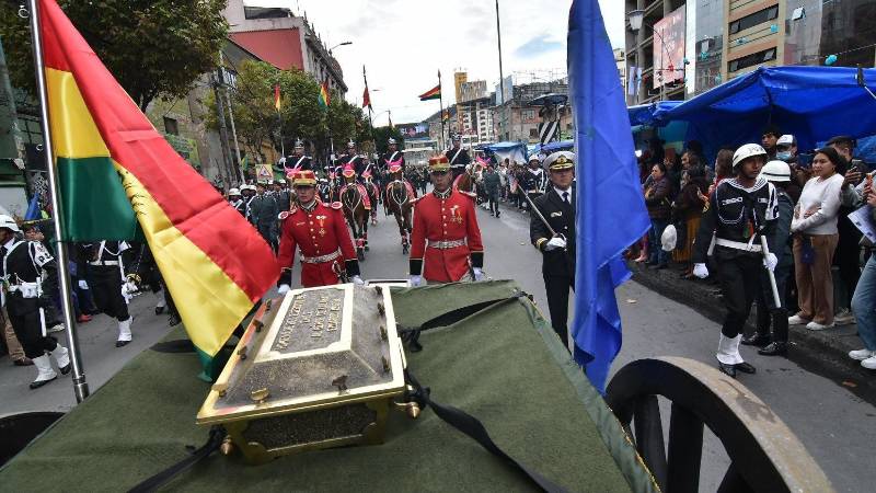 Restos del héroe nacional Eduardo Abaroa