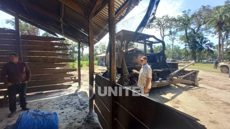 La violencia en la toma ilegal de tierras se registró en diferentes regiones cruceñas