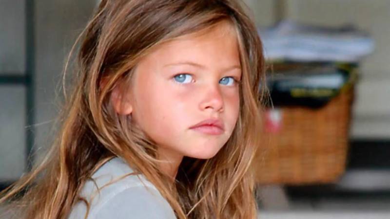 Thylane Blondeau a la edad de 4 años se hizo famosa por esa fotografía