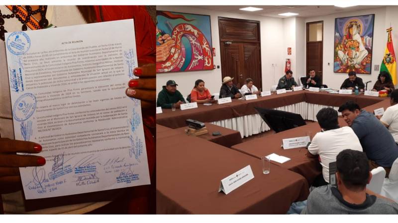 Piso Firme será censado como parte de Santa Cruz, según el acuerdo firmado este miércoles