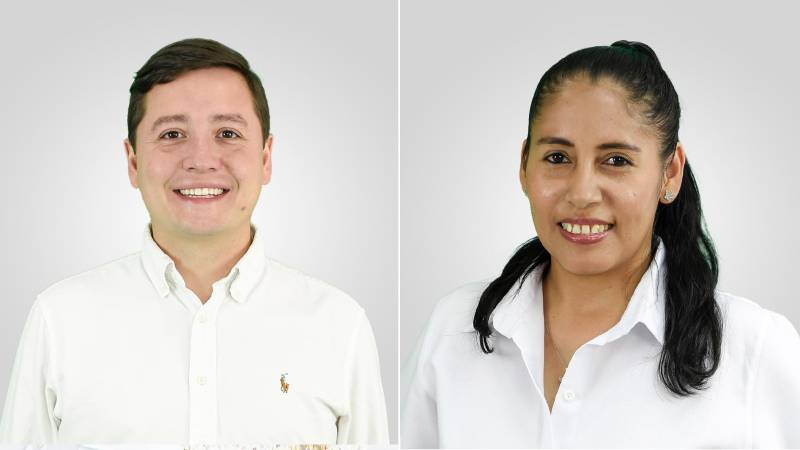 Marco Cadena y Maribel Ledezma