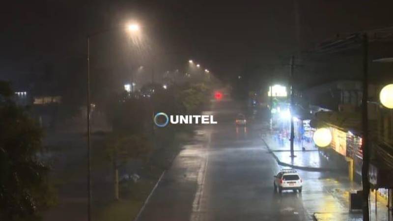 La lluvia comenzó en la madrugada