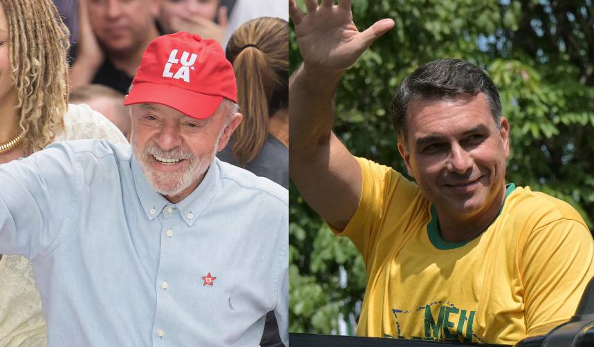 Lula y Flávio Bolsonaro cierran campaña en Brasil antes de apretadas elecciones