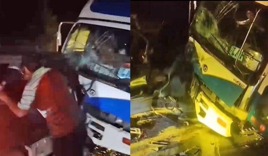 Tres heridos tras choque frontal entre un camión y un vehículo tipo surubí en la ruta nueva Cochabamba – Santa Cruz