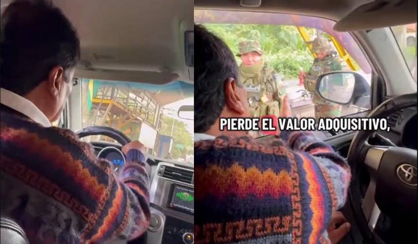 Pese a orden de aprehensión vigente, Evo se muestra en redes hablando con policías en el trópico
