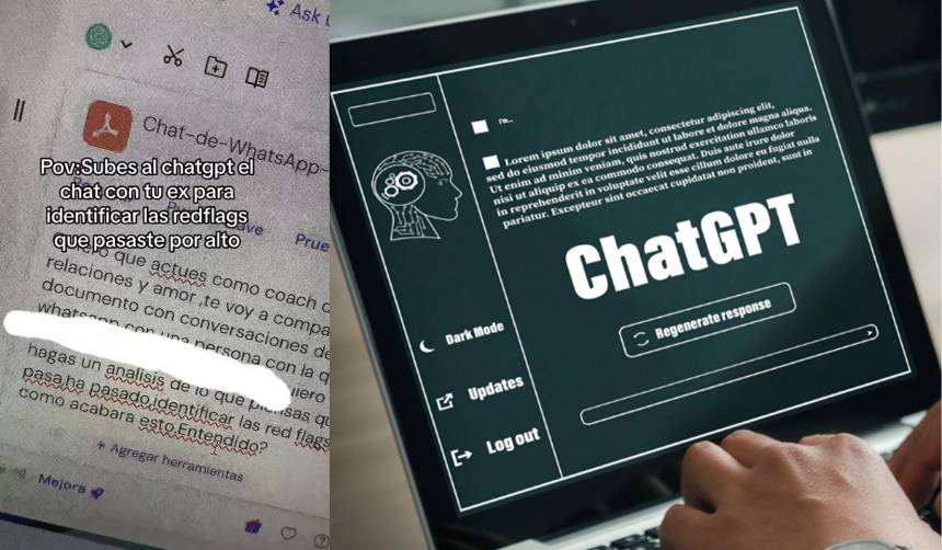 Mujer se viraliza por utilizar ChatGPT para descubrir las “red flags” de los chats de WhatsApp de su exnovio 