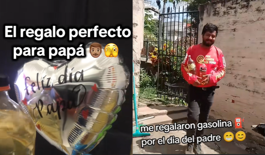 En Bolivia, papás reciben gasolina como regalo por el Día del Padre