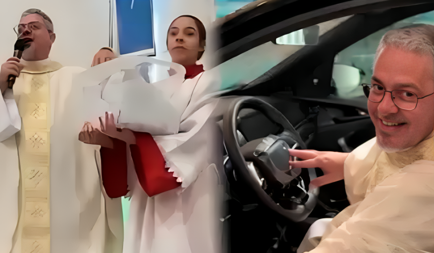 ¿Milagro o casualidad? Sacerdote gana un auto cero kilómetros en rifa de su propia iglesia