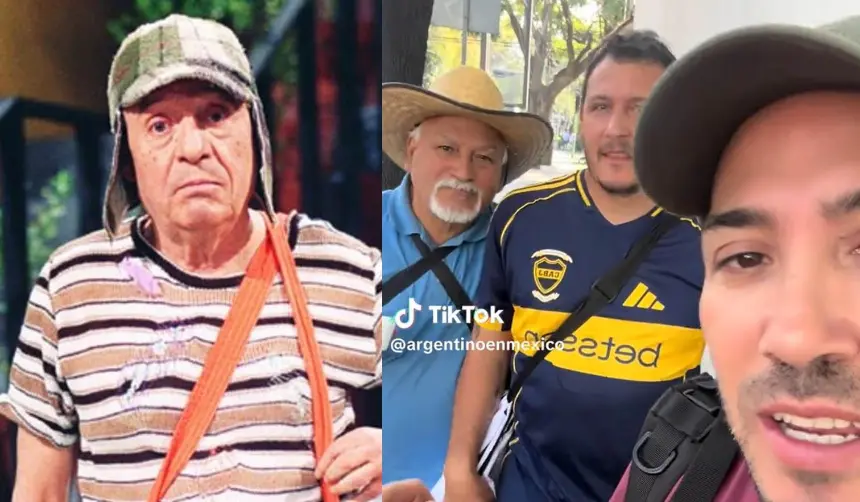 “Ahí vivía el hombre que nos hizo feliz”: Un tiktoker argentino llevó a su familia a visitar la casa de Chespirito