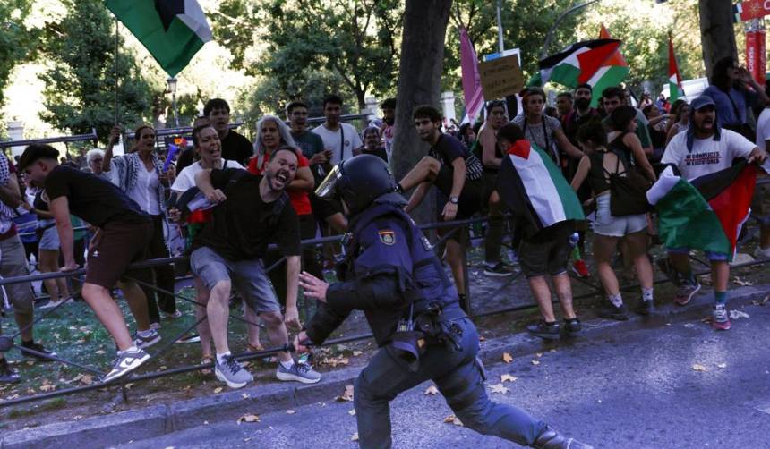 La última etapa de la Vuelta a España fue suspendida por manifestaciones pro-palestinas