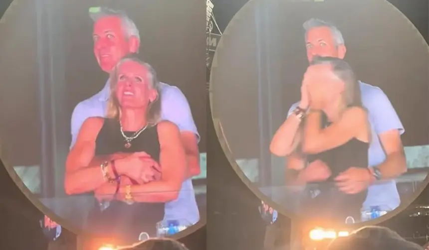 ‘Kiss cam’ deja expuesta a una ‘pareja’ en pleno concierto de Coldplay