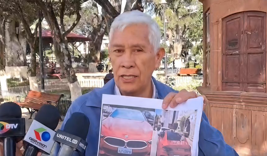 Denuncian que vehículo de alta gama incautado en el caso Marset circuló en Sucre; piden a Urioste hallar al responsable