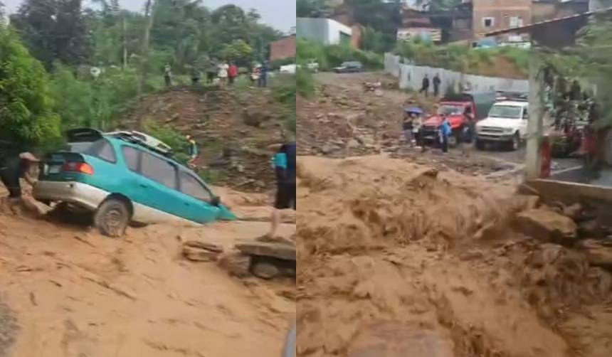 La Paz: Intensa lluvia provoca riadas en Mapiri y los comunarios piden ayuda 