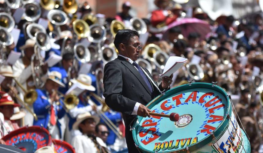 Más de 6.000 músicos mostrarán su talento en el festival de bandas en Oruro