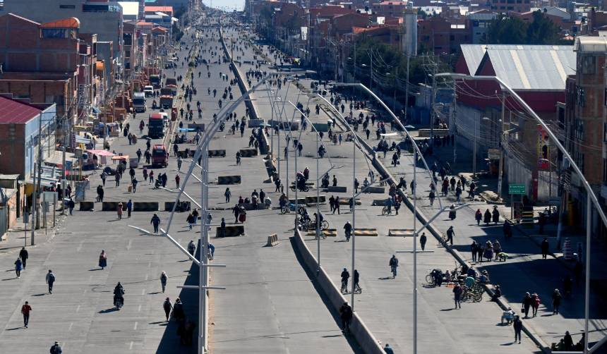 Bolivia inicia la jornada 46 de conflictos con 50 puntos de bloqueo en cinco departamentos