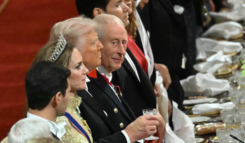 Whisky de más de $us 60.000, pollo relleno y helado, así es el banquete ofrecido por el rey Carlos III por la visita de Trump