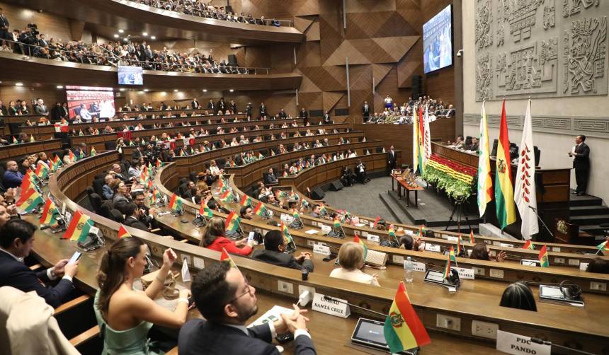 Se instala la sesión de la Asamblea Plurinacional para hablar de la designación de vocales electorales
