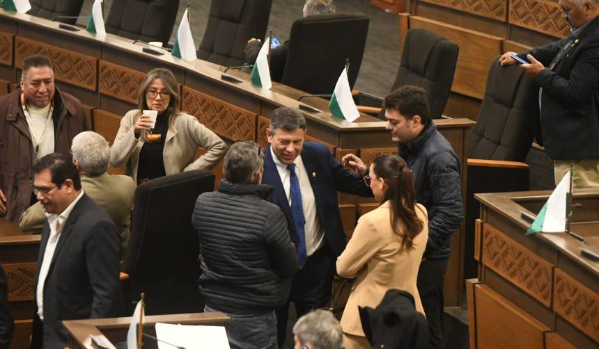 Legisladores exigen informe escrito a los tres ministros que llegaron a la Asamblea para tratar el caso Mariaca