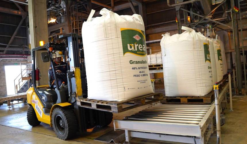YPFB declara “exitoso” el mantenimiento de la planta de urea y garantiza el “suministro sostenido de fertilizantes”