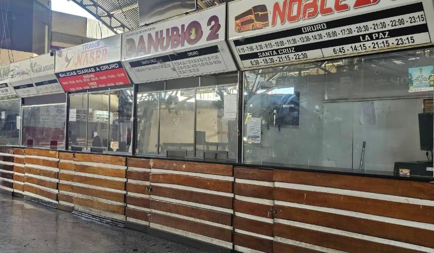 ¿A qué hora se restablecen los viajes desde la terminal de buses de La Paz y Cochabamba tras la segunda vuelta? 