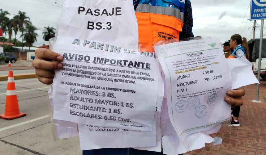 66 micros fueron hallados infraganti cobrando más de Bs 2 en la capital cruceña, dice la Alcaldía