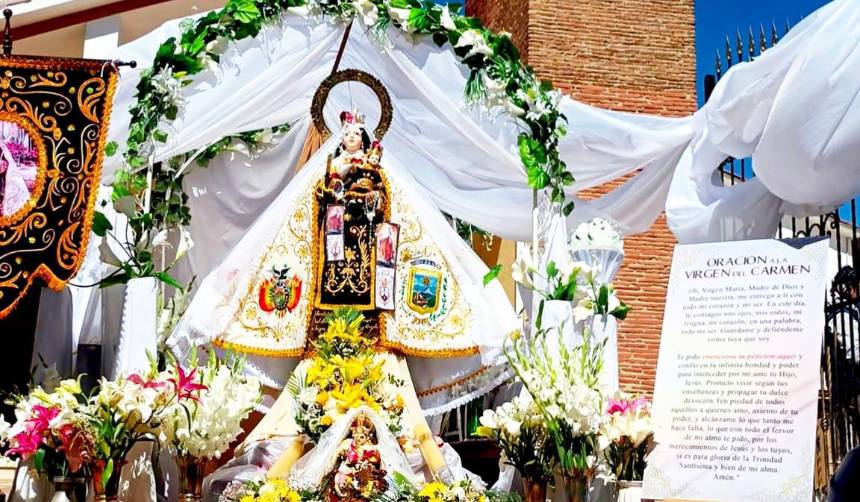 Todo listo para la entrada de la Virgen del Carmen en El Alto; más de 60 fraternidades llegan al ensayo de este sábado
