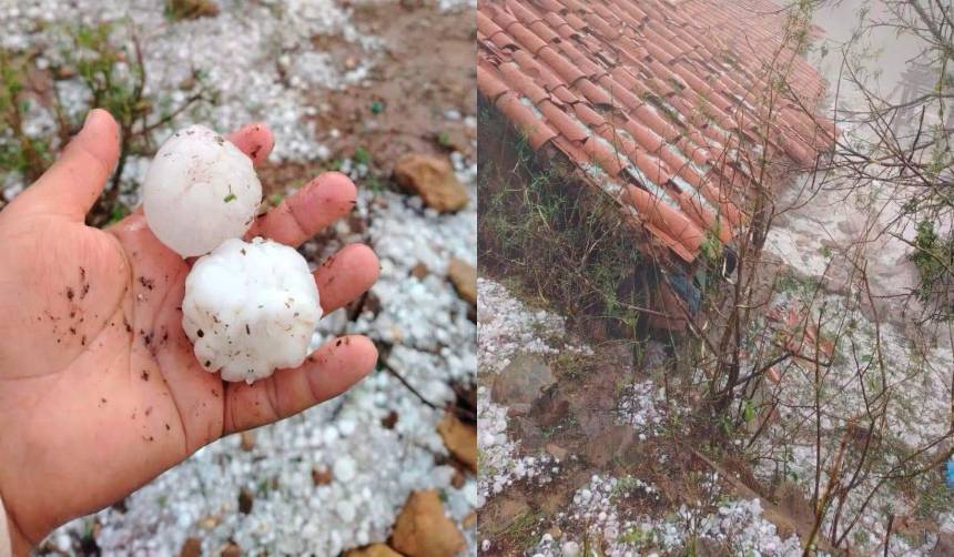 Granizada daña cultivos y deja animales muertos en al menos tres comunidades de Chuquisaca 