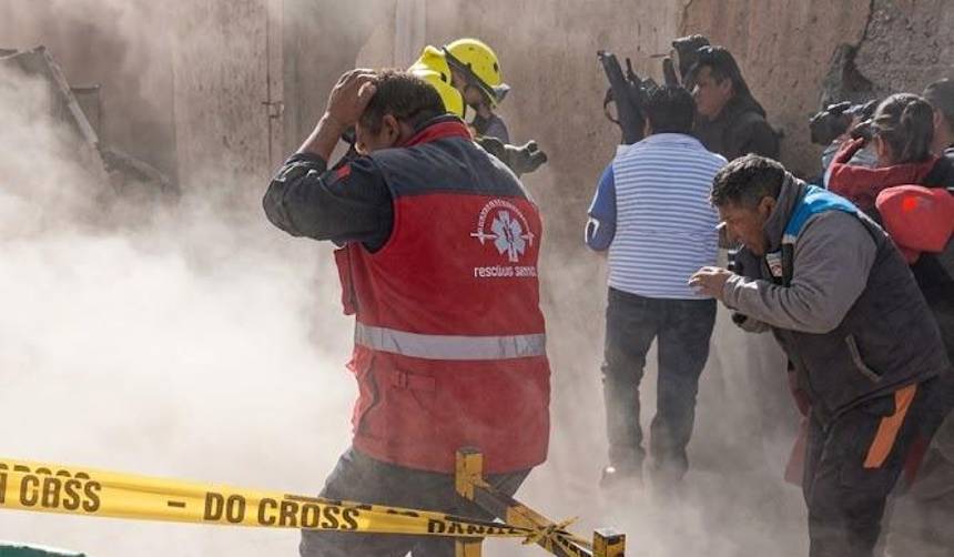 Difunden imágenes del momento exacto de las explosiones en un cuartel de Viacha