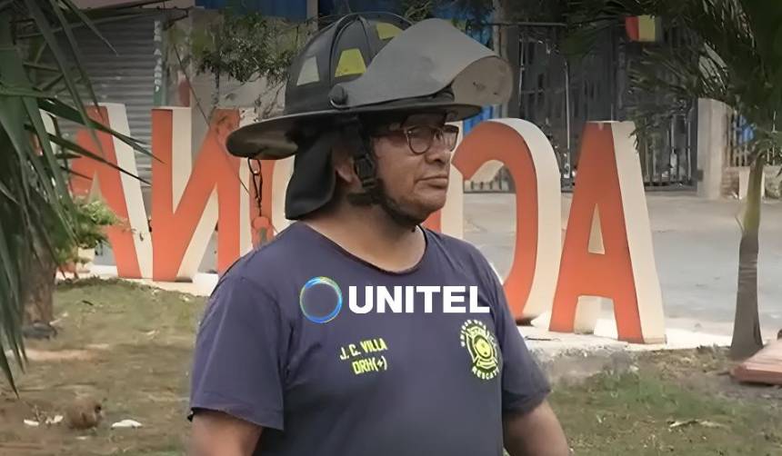 “No es una barrera”: Juan Carlos Villa, el bombero que combate incendios pese a haber perdido parte de un brazo