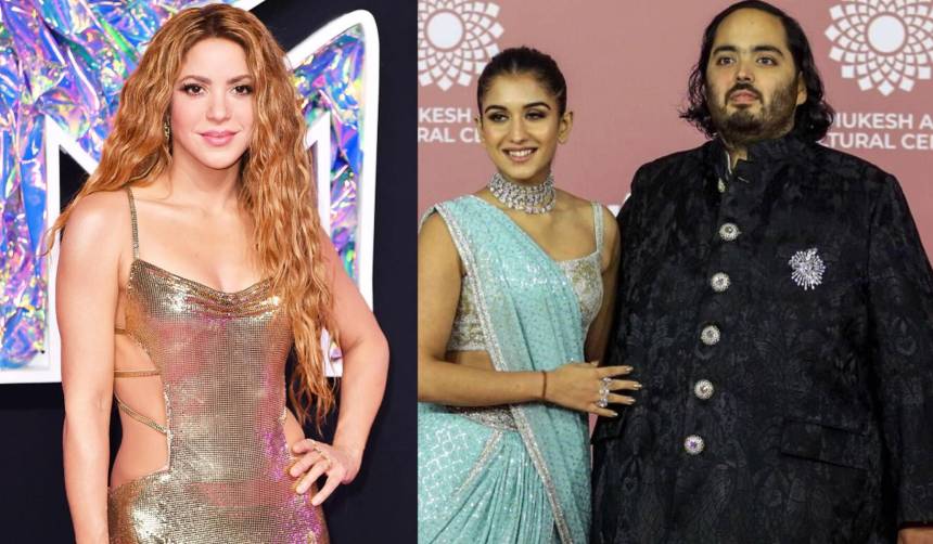 Shakira cantará en la exclusiva fiesta de preboda del hijo del hombre más rico de Asia