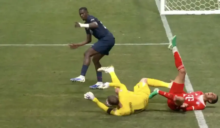Video: La escalofriante lesión de Jamal Musiala en el duelo entre Bayern y PSG
