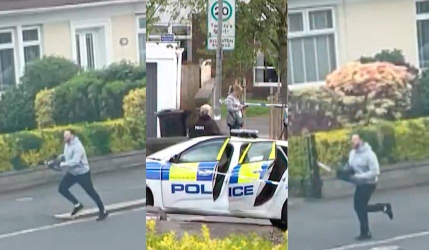 Hombre persiguió con una motosierra a un policía y terminó de la peor manera